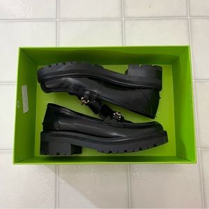 Sam Edelman “Tully” Black Chunky Lug Sole Loafers